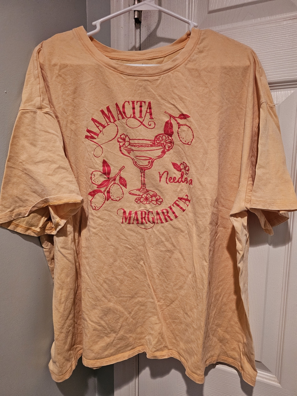 Mamacita Needs A Margarita Graphic Tee - Yellow